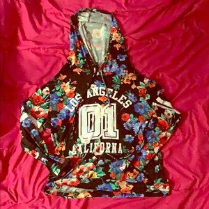 Long sleeve shirt with hoodie